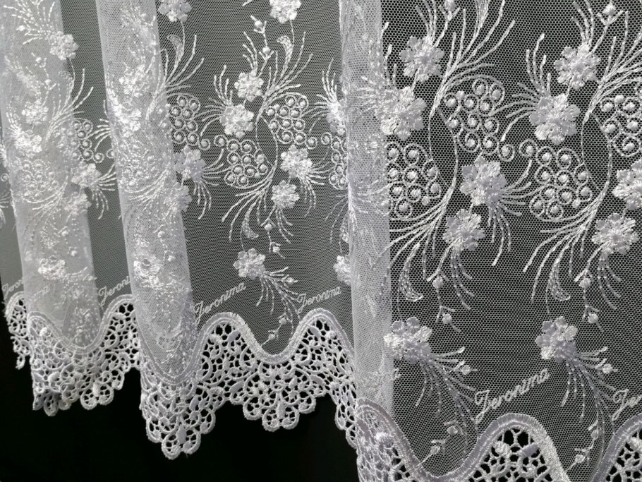 Тюль вышивка