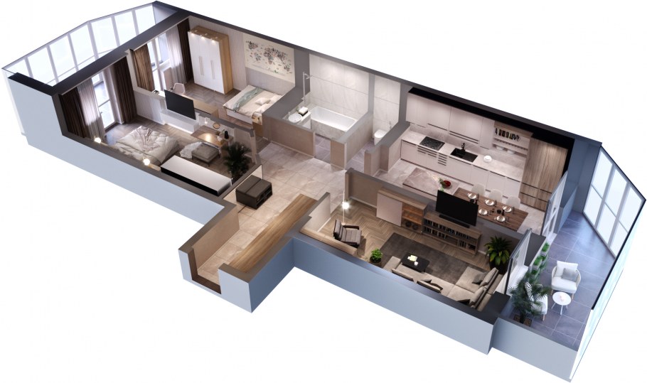 ЖК Россинский парк планировки