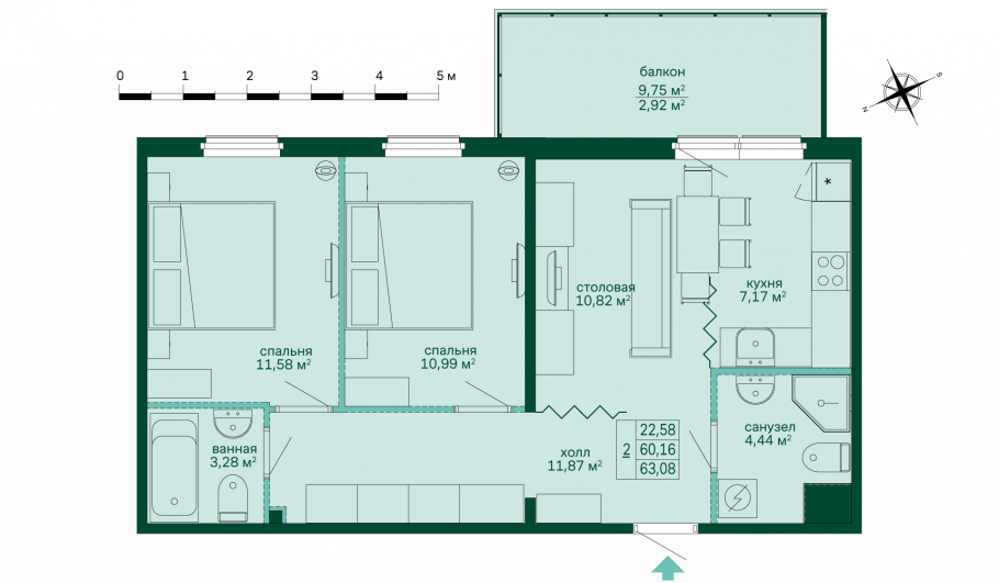 Планировка пик евротрешка 53