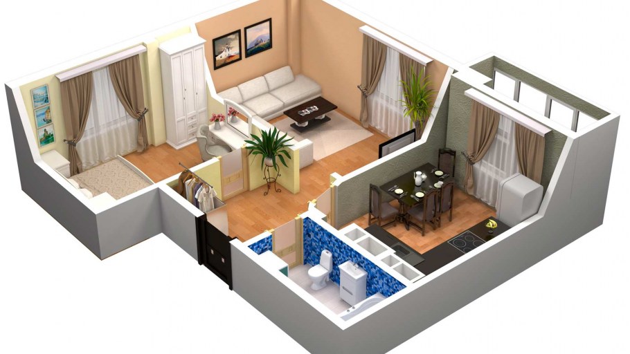 Большая квартира планировка