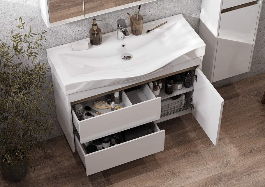 Тумба под раковину Aquaton Нортон 100 1a249001nt010