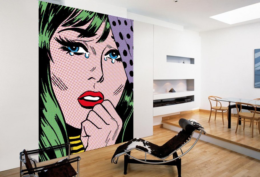 Стена в стиле поп арт