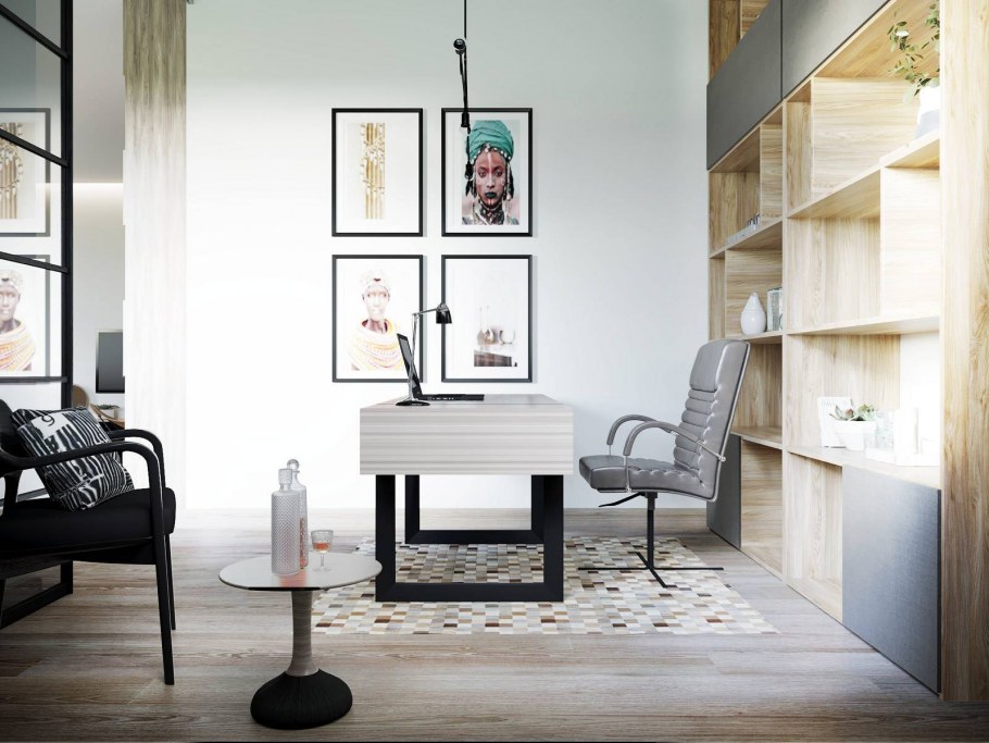 Ткань в рамке на стене