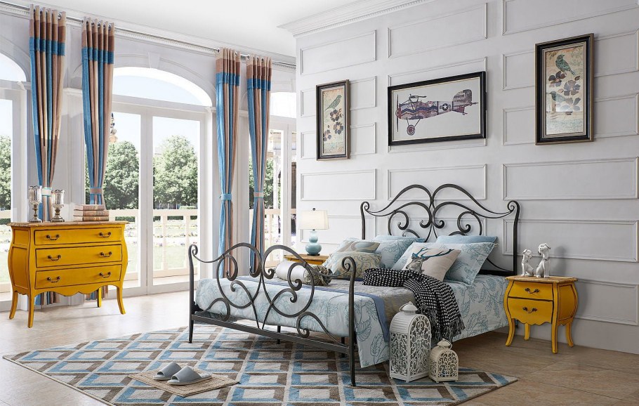 Кованая белая мебель в интерьере