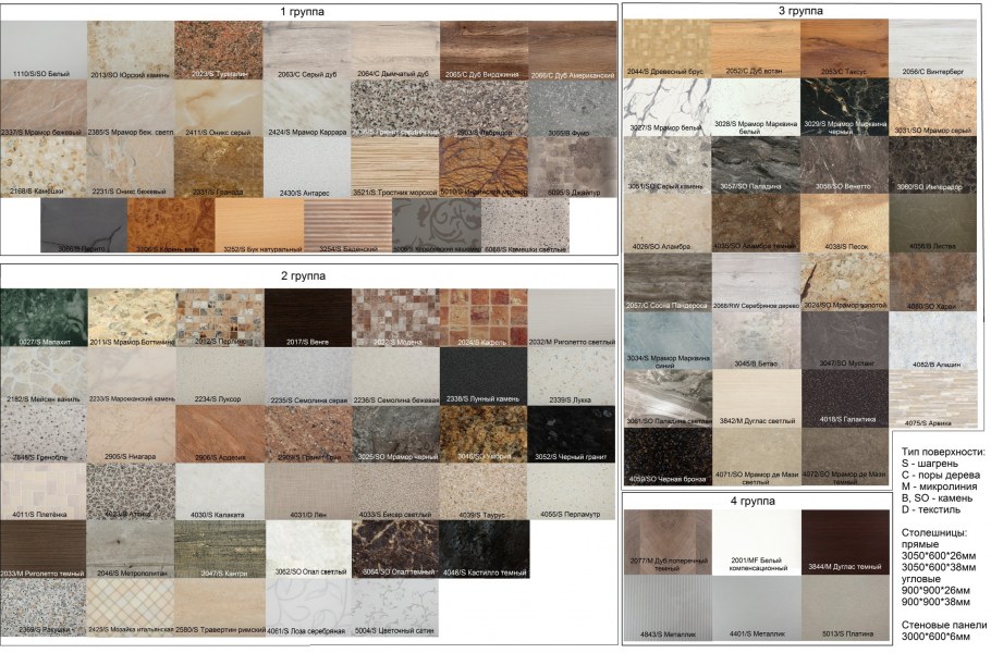 Столешница 38 мм дуб американский АМК-Троя