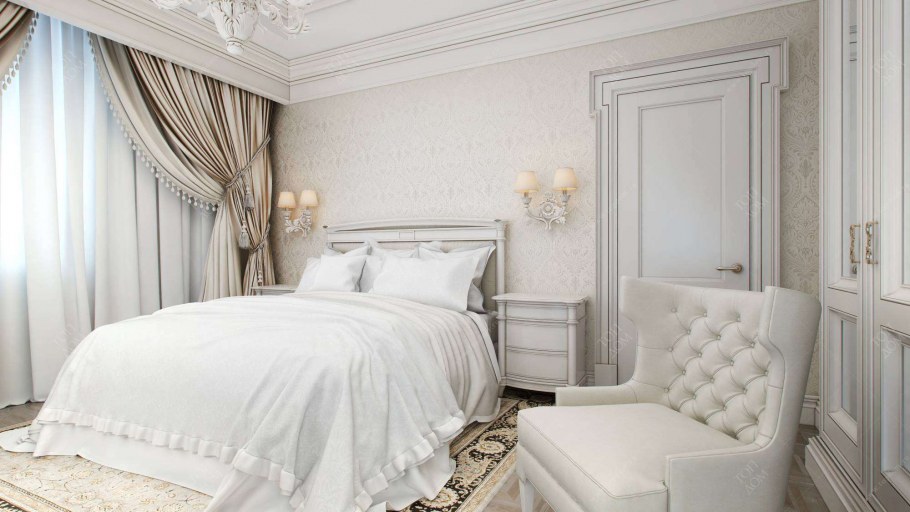 Интерьер комнаты в классическом стиле