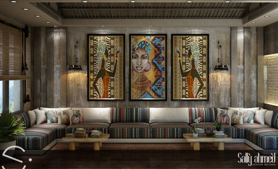 Афро стиль в интерьере