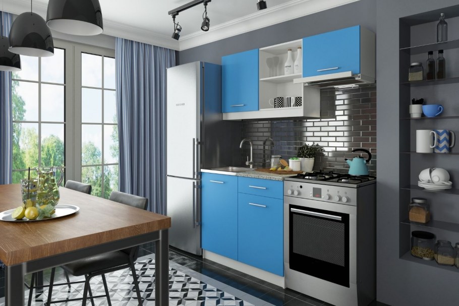 Кухонный гарнитур Алиса лайм