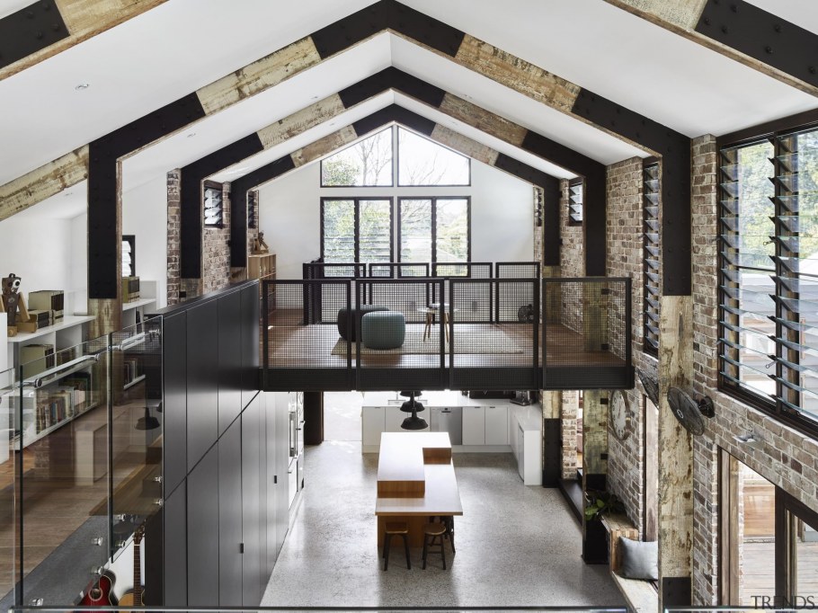 Дом в стиле барнхаус лофт интерьер