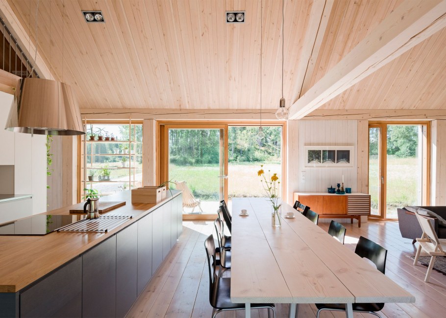 Финский дом одноэтажный внутри