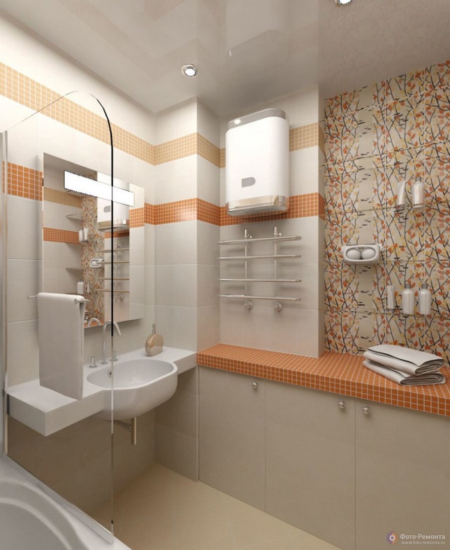 Отделка маленькой ванной