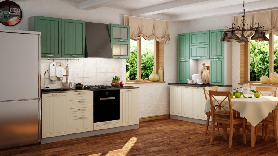 Кухня София Лондон дуб изумруд