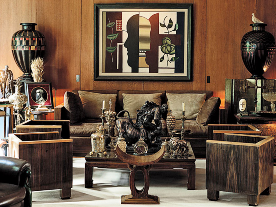 Жан Дюнан ар деко интерьер