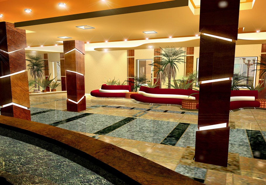 Вестибюль в отеле