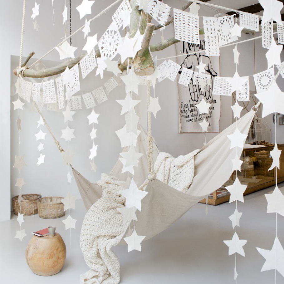 Подвесные декорации из бумаги