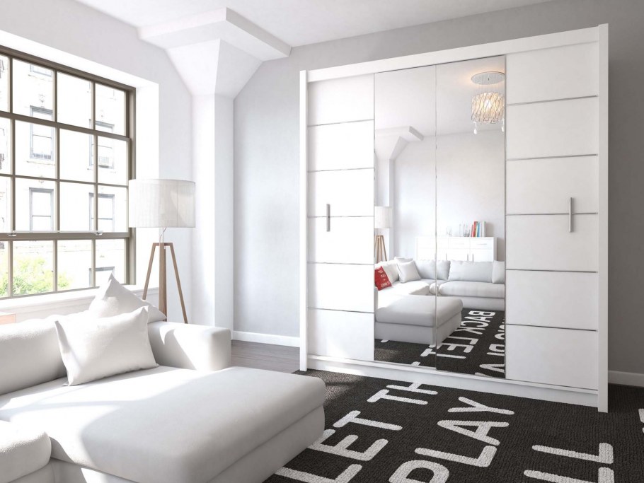 Встроенный шкаф купе в интерьере