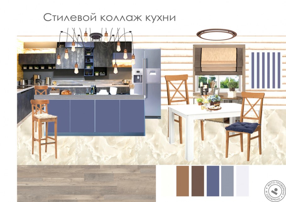 Интерьерные коллажи кухни