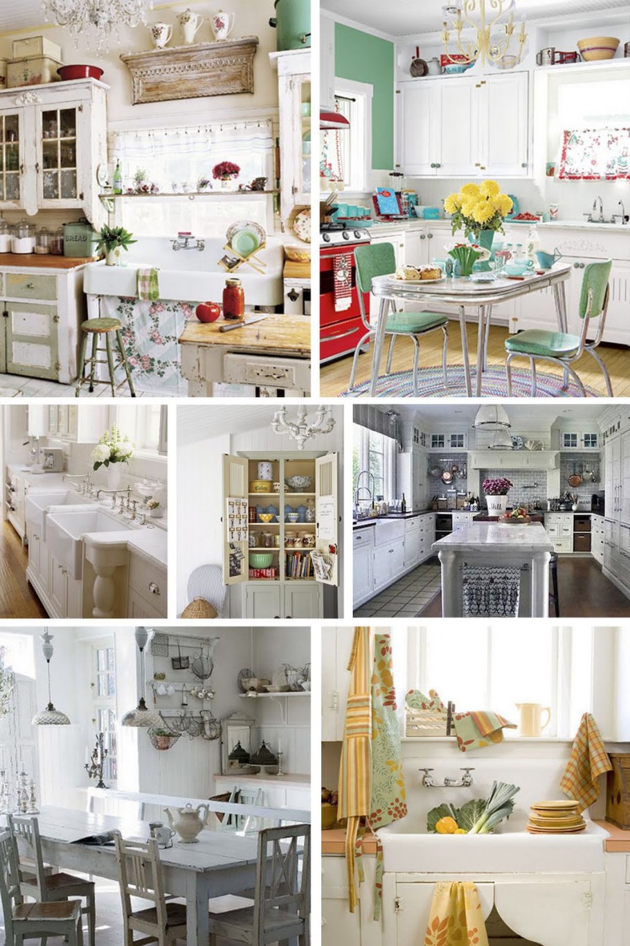 Стили кухонь коллаж