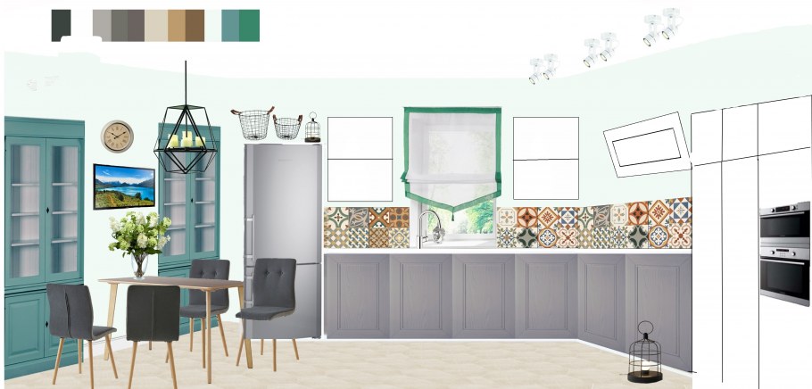 Интерьерные коллажи кухни