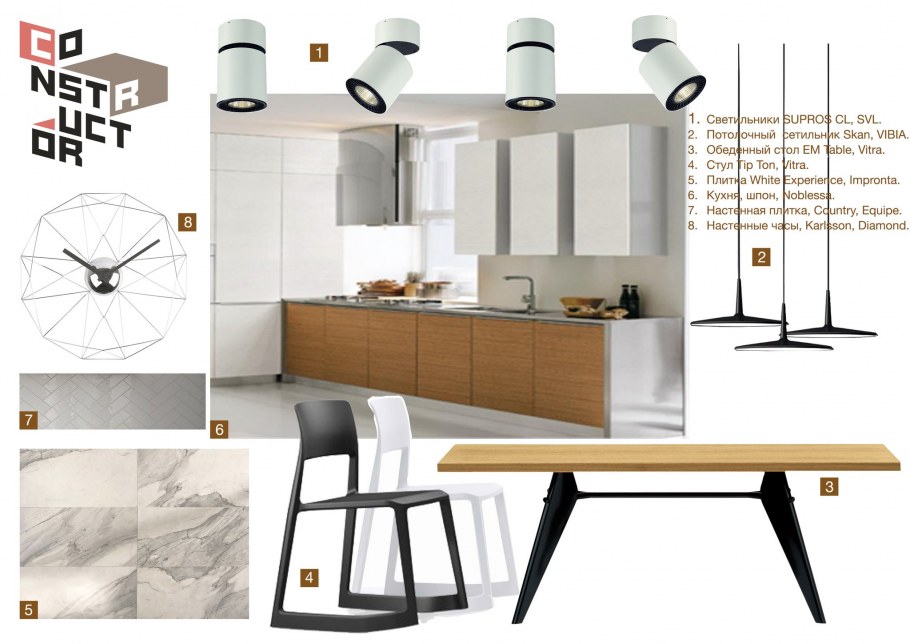 Кухня для коллажа дизайнерского