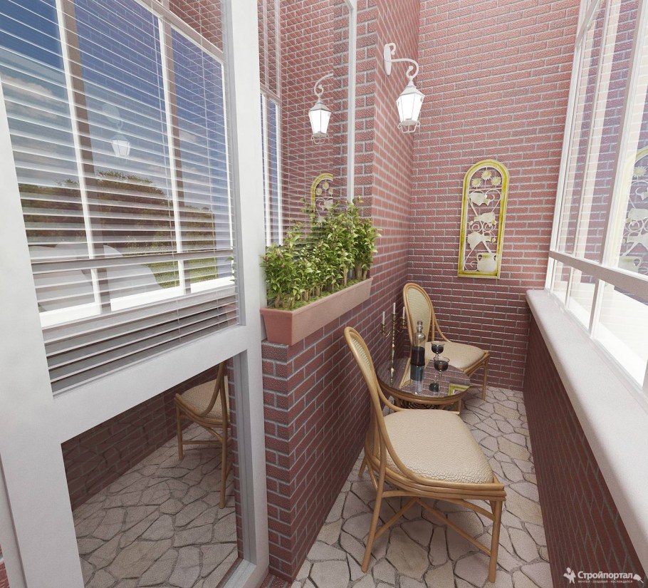 Барная стойка на балконе