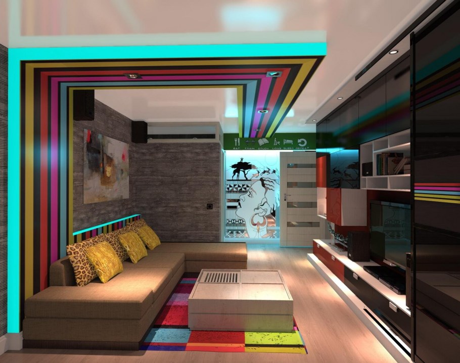 Квартира в стиле поп арт