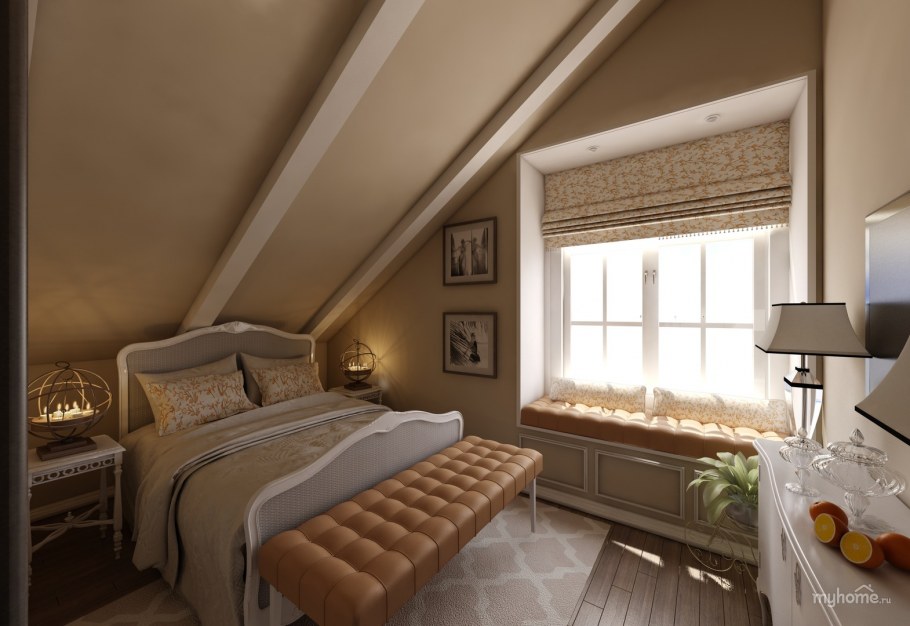 Мансардный этаж интерьер