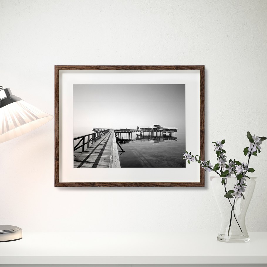 Ribba РИББА рама, черный40x50 см