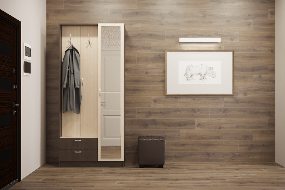 Вешалка с зеркалом ВШ-3 Вега