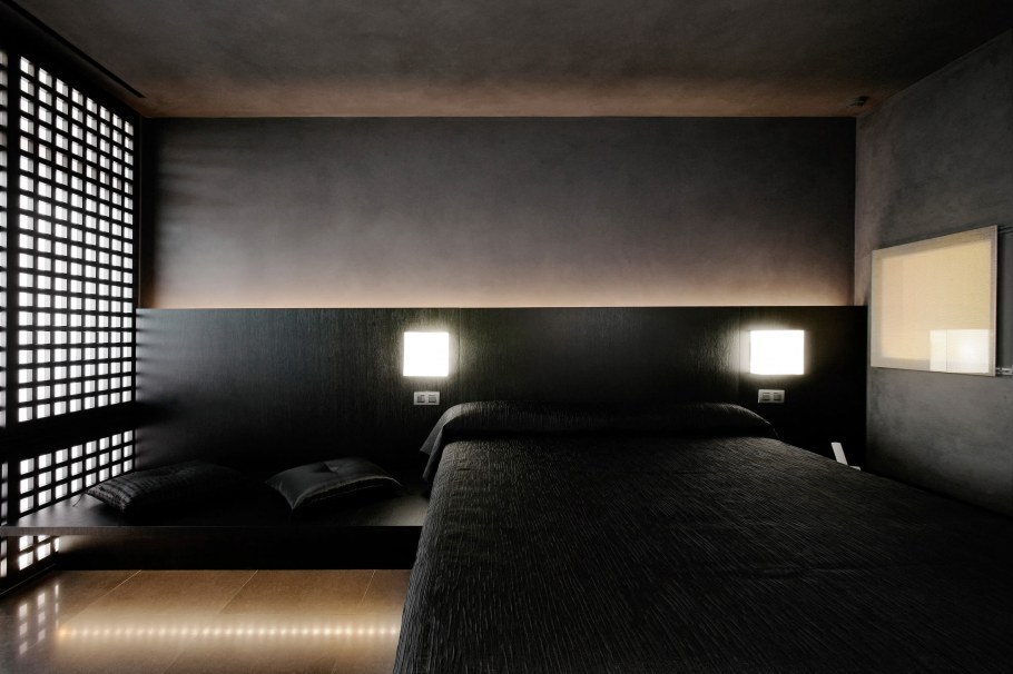 Комната в минималистическом стиле темная