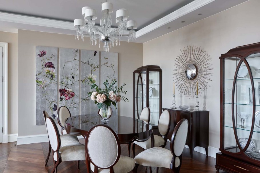 Двухсветная гостиная в стиле Неоклассика