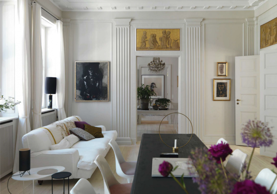 Уютные гостиные в неоклассическом стиле