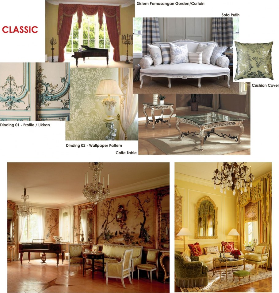 Сочетание стиля рококо в интерьере скандинавского