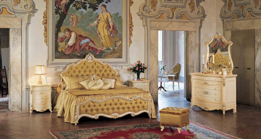 Кровать стиль Барокко, рококо, Ампир