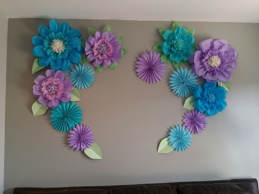 Что украсить цветами из бумаги