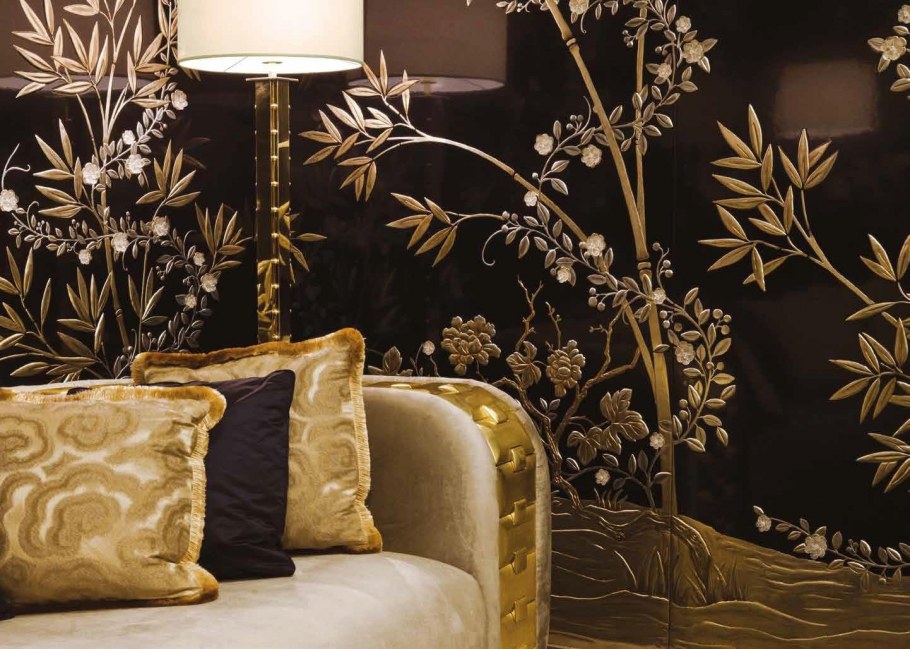 Flizetto 3d Fusion золотые листья 400х270