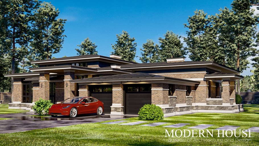 Дом в стиле Райта 120-140 м