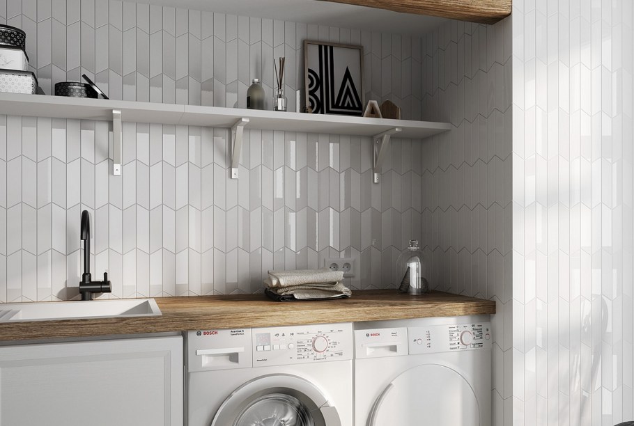 Плитка equipe Chevron Wall White