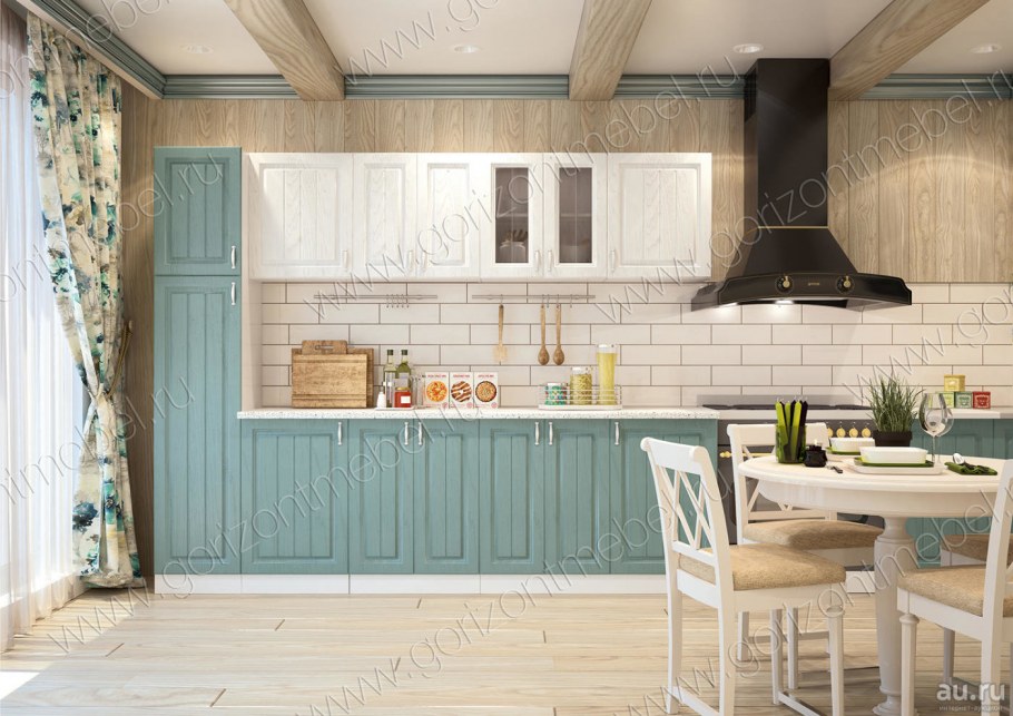 Кухня Прованс голубая Леруа