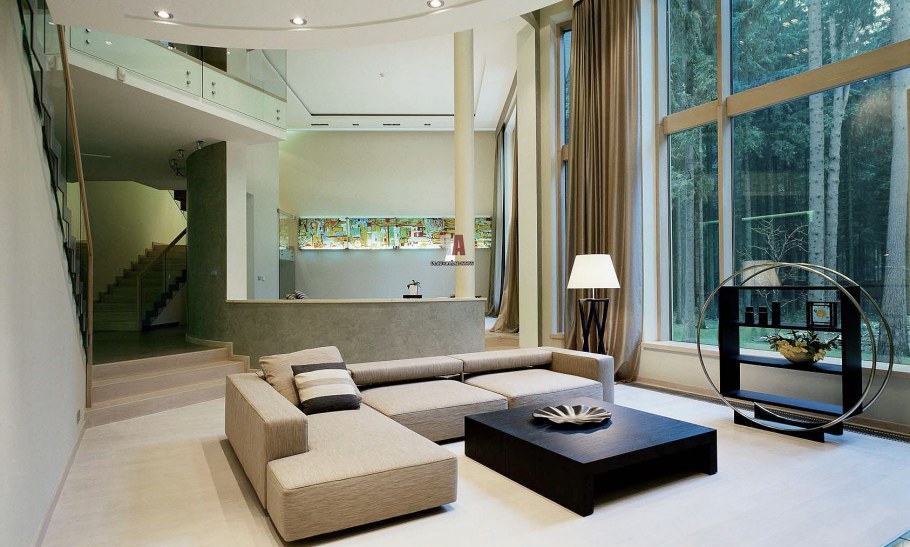 Загородный дом интерьер в стиле конструктивизм