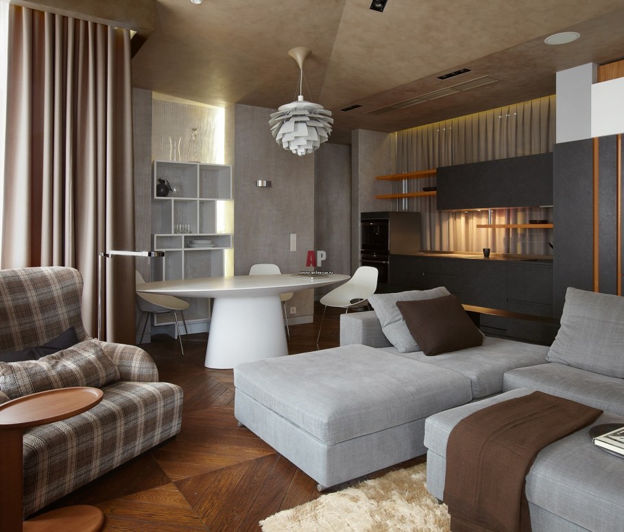 Гостиная в стиле конструктивизм