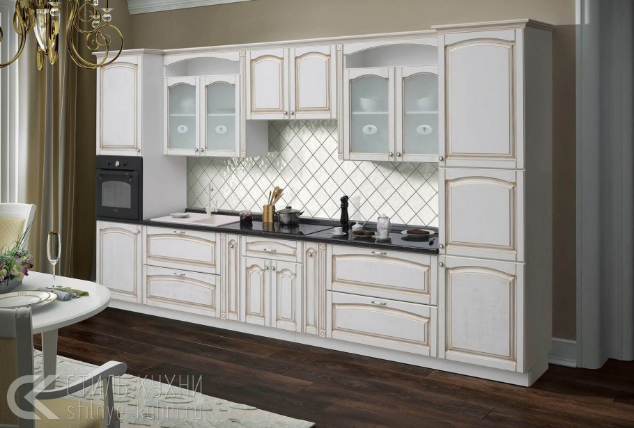 Кухонные фасады классика с поталью