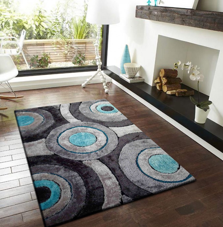 Ковер бирюзовый