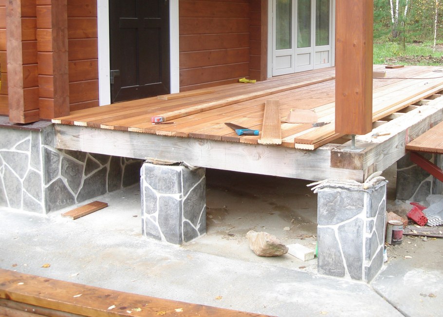 Фундамент для веранды