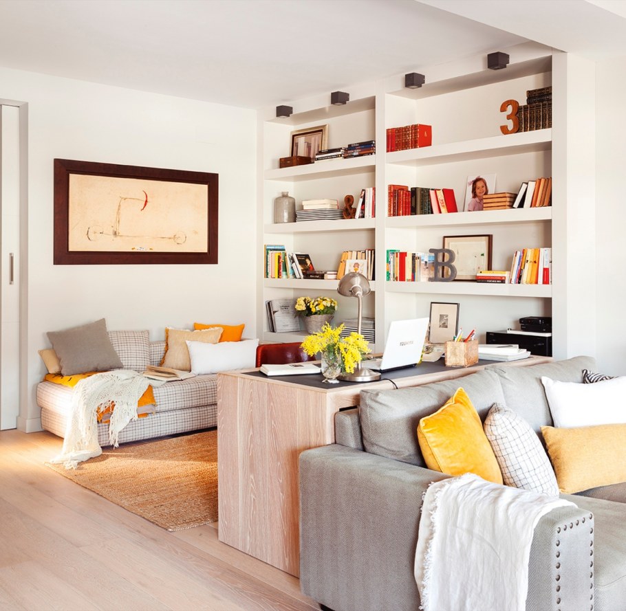 Подоконник-скамья в интерьере