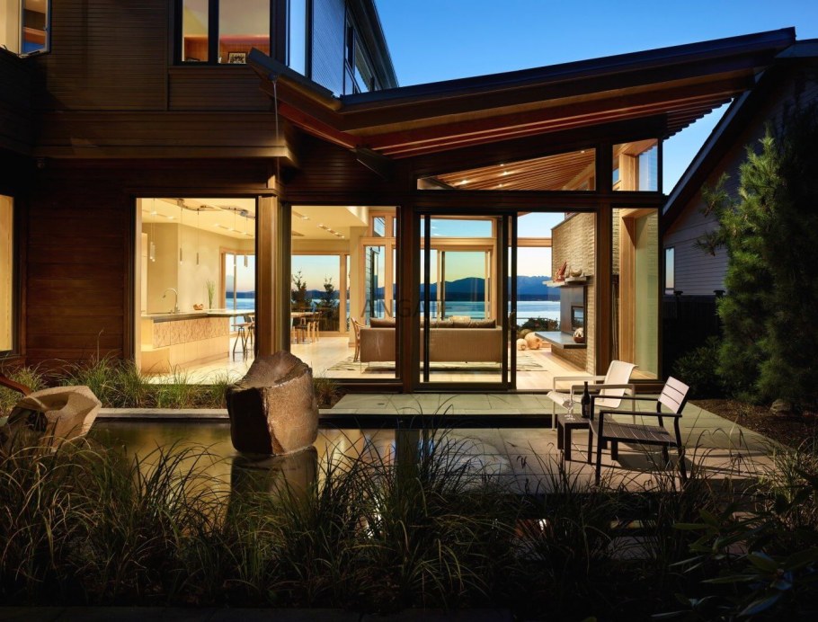 Терраса с панорамными окнами