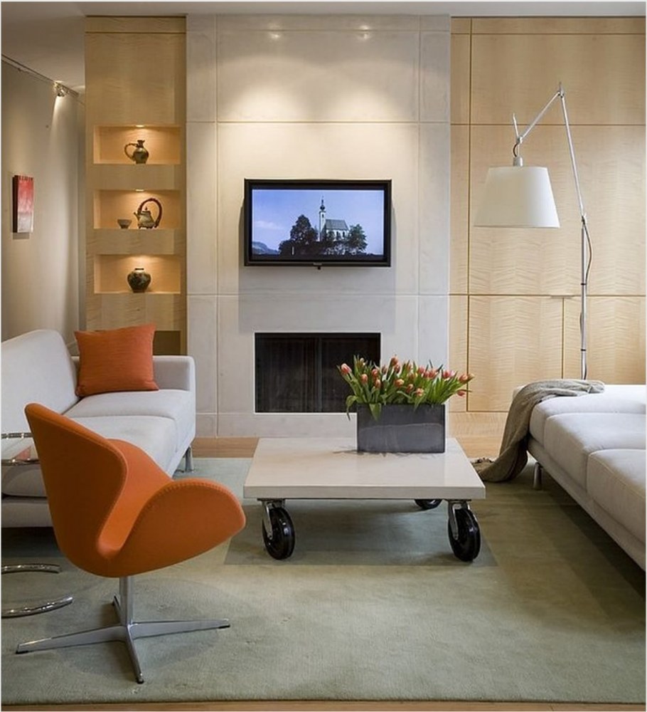 Точечное освещение в гостиной