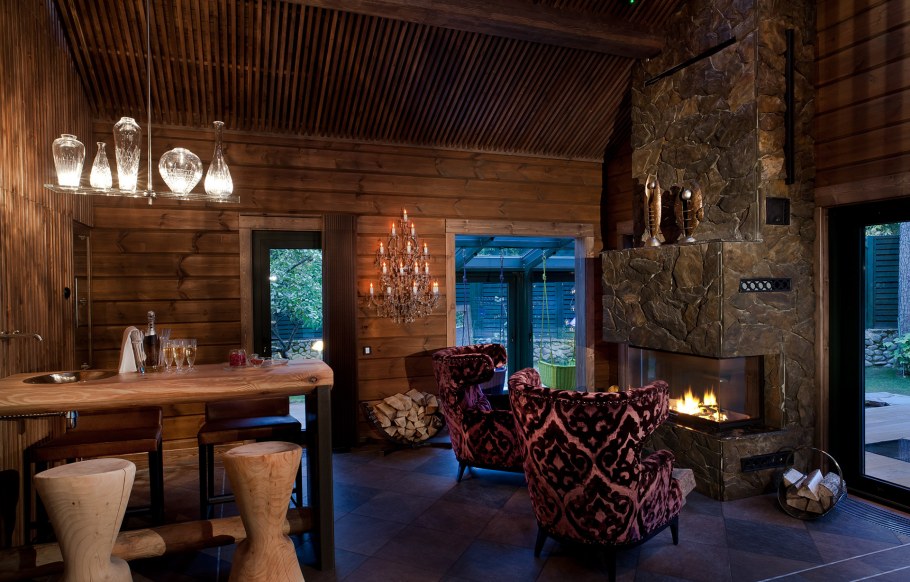 Банный комплекс в стиле Шале