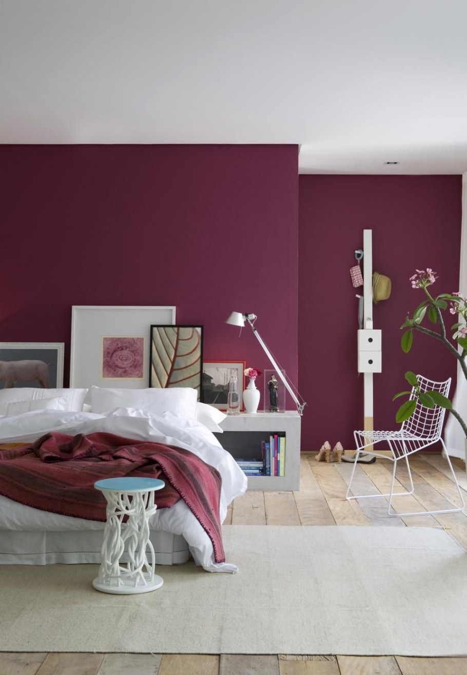 Брусничный цвет в интерьере