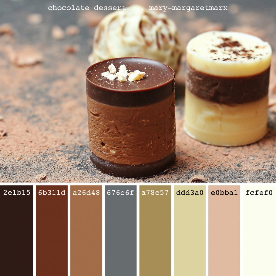 Палитра цветовая шоколад беж